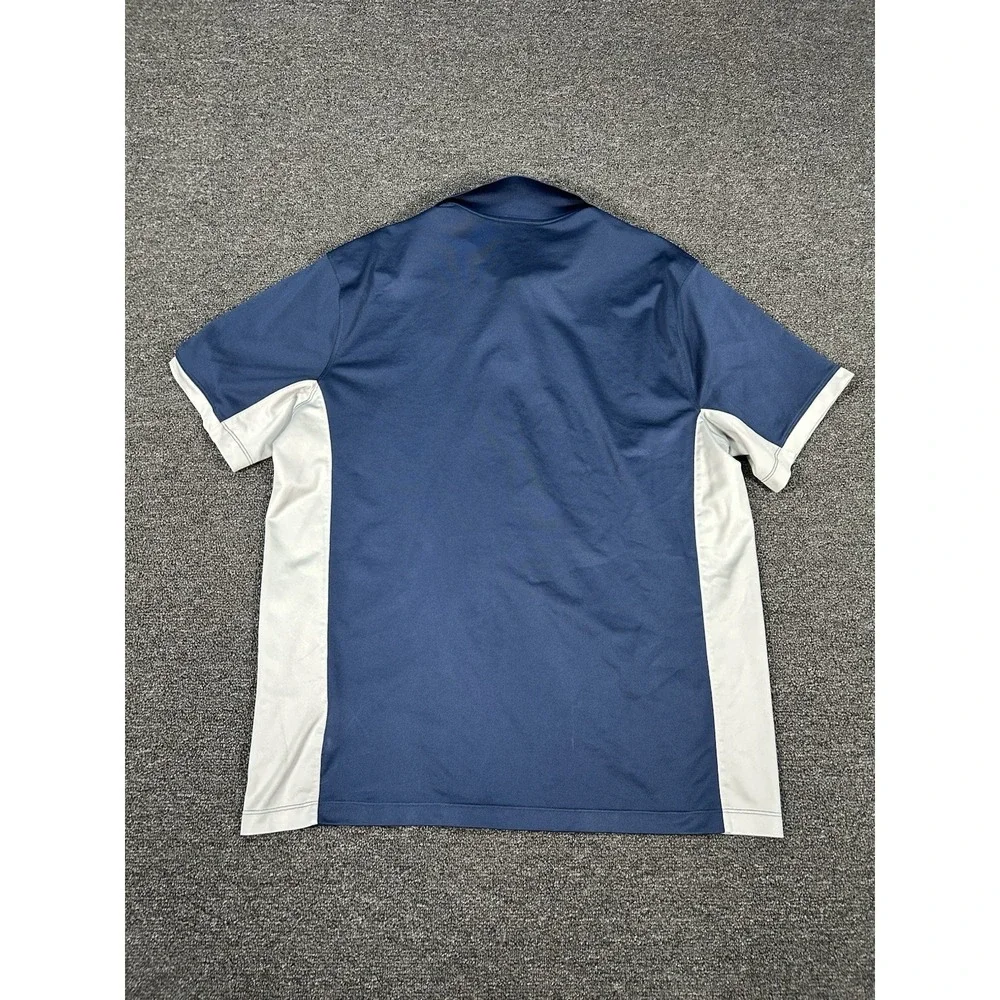Nike Penn State Nittany Lions Polo Men's XL Navy Blue Dri Fit‎ Logo Golf